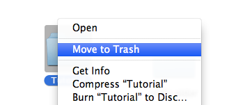 how to empty trash mac