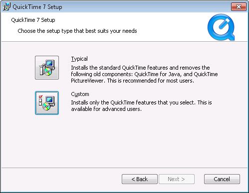 install quicktime in windows
