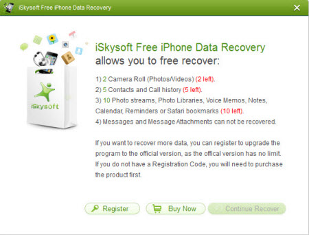 recover data from iPhone free