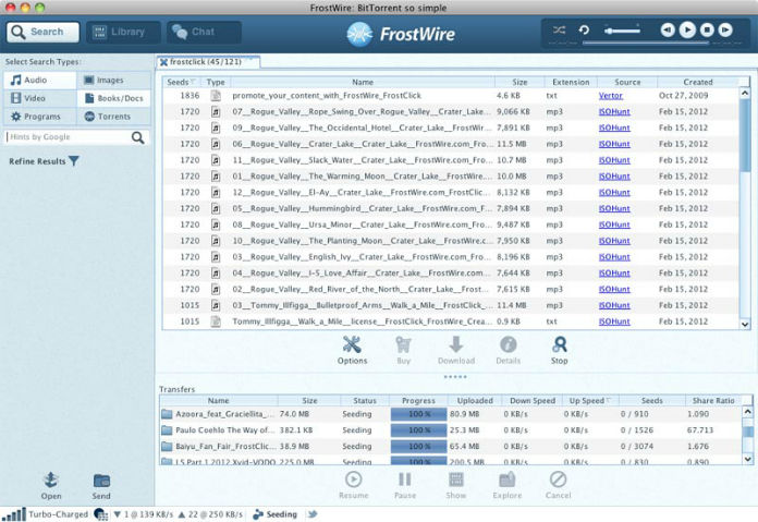 frostwire music download free old version