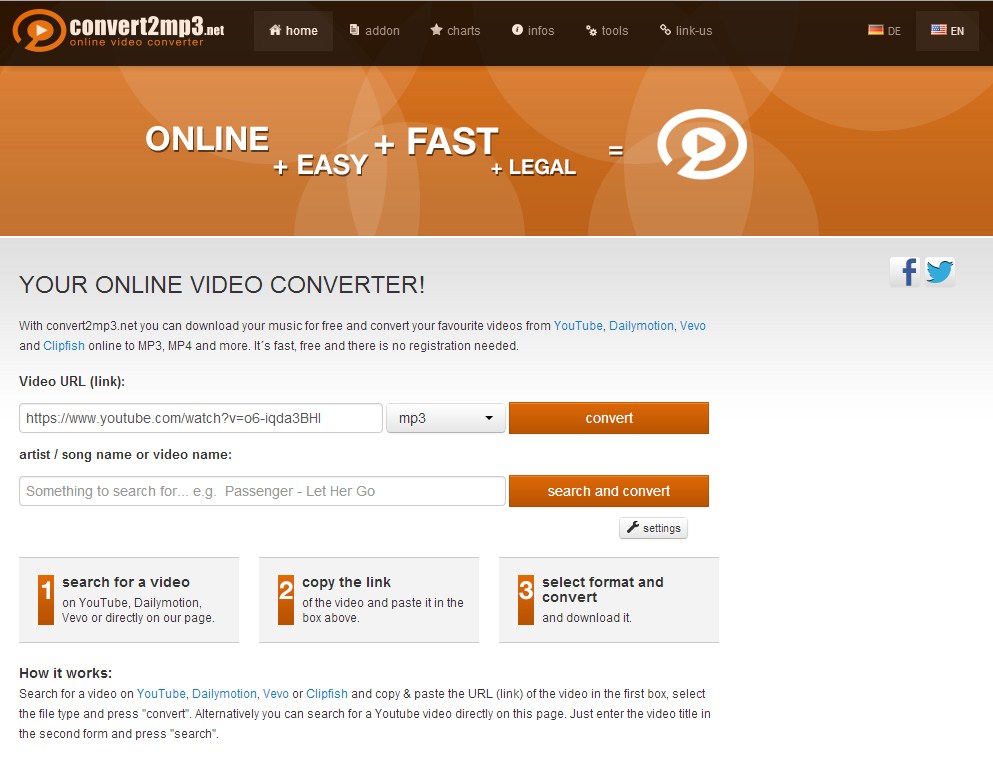 converter link do youtube para mp3