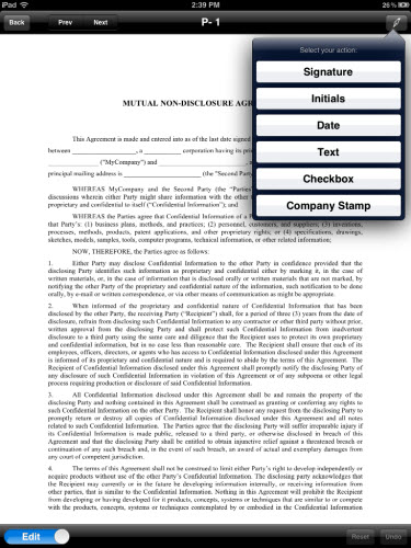 sign pdf on ipad