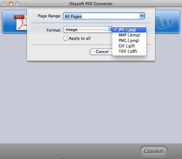 convert pdf to JPG mac